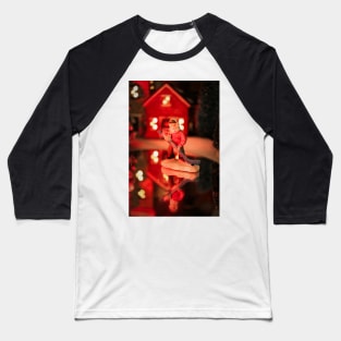 Christmas Hockey Game Baseball T-Shirt